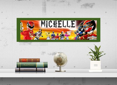 Power Rangers - Personalized Poster with Your Name, Birthday Banner, Custom Wall Décor, Wall Art, 1 - image3